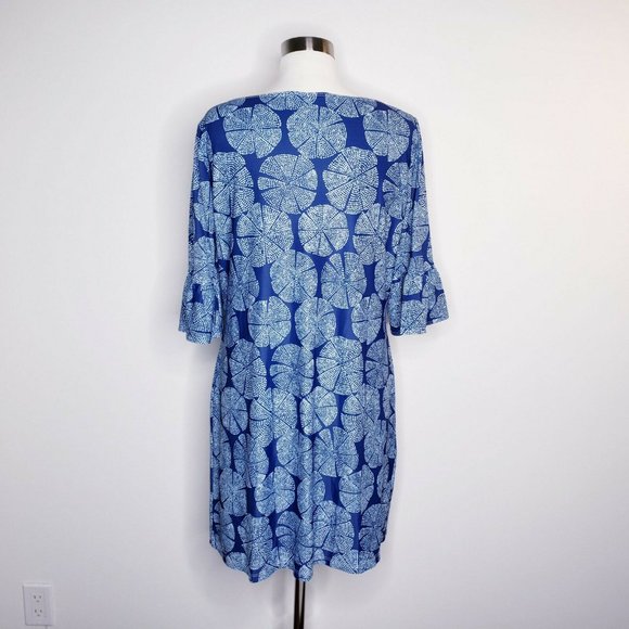 PALM BEACH Blue Sand Dollar UV 50 Shift Dress - Picture 7 of 11